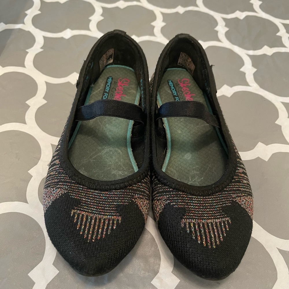 Sketchers Girls Cleo Point Maryjane Ballet Flats Size 13